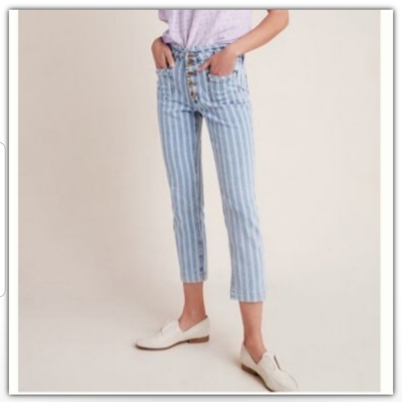 NWT Anthro Pilcro high rise slim size 26 - Picture 1 of 5